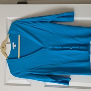 New York & Company Blue Cardigan Sweater